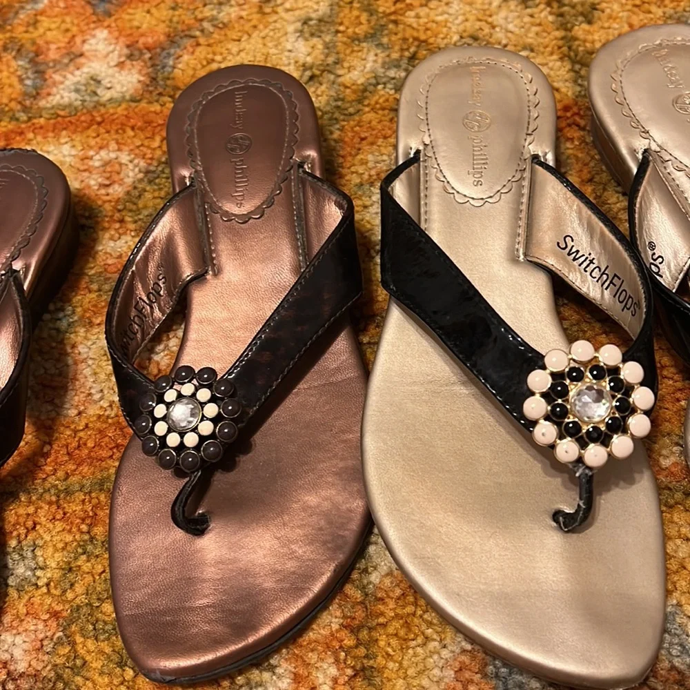 3 pairs of Lindsey Phillips switch flops - Picture 5 of 11